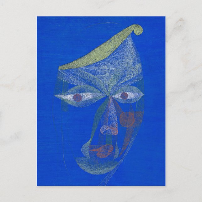 Portrait of an Oriental ,Blue Postcard (Front)