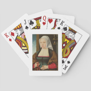 Portrait of an Unknown Lady, 1527 (oil on panel) Playing Cards