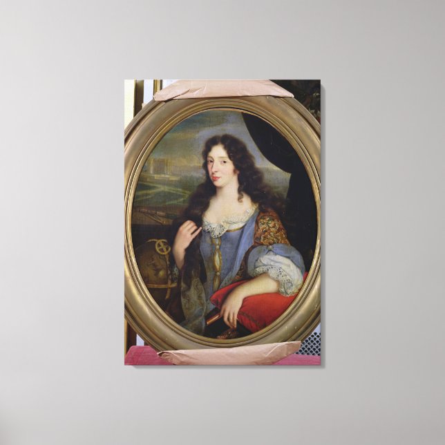 Portrait of an Unknown Learned Woman in Front Canvas Print (Front)