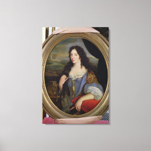 Portrait of an Unknown Learned Woman in Front Canvas Print