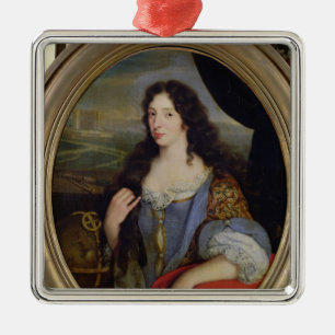 Portrait of an Unknown Learned Woman in Front Metal Tree Decoration