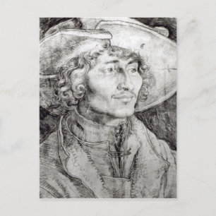 Portrait of an unknown man, 1521 postcard