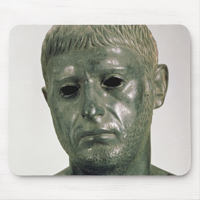 Portrait of an unknown Roman warrior, AD 30s Mouse Mat (Front)