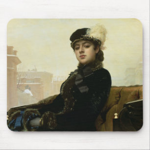 Portrait of an Unknown Woman, 1883 Mouse Mat