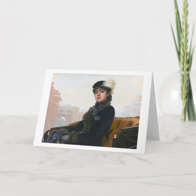 Portrait of an Unknown Woman, Ivan Kramskoi Card (Front)