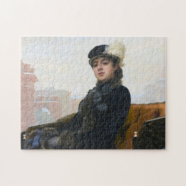 Portrait of an Unknown Woman, Ivan Kramskoi Jigsaw Puzzle (Horizontal)