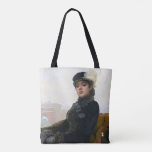 Portrait of an Unknown Woman, Ivan Kramskoi Tote Bag