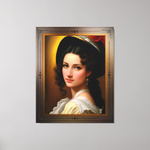 Portrait Of Andrea Heshenburg by Xzendor7 Canvas Print