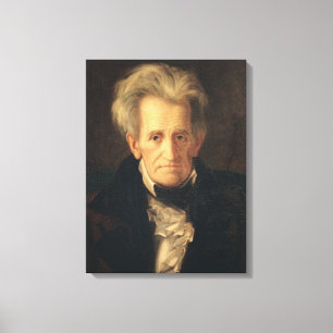 Portrait of Andrew Jackson Canvas Print
