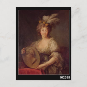 Portrait of Anne Biron Princess of Courland Postcard