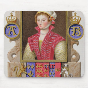 Portrait of Anne Boleyn (1507-36) 2nd Queen of Hen Mouse Mat