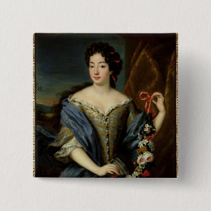 Portrait of Anne de Baviere 15 Cm Square Badge