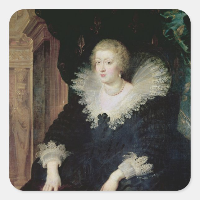 Portrait of Anne of Austria  c.1622 Square Sticker (Front)