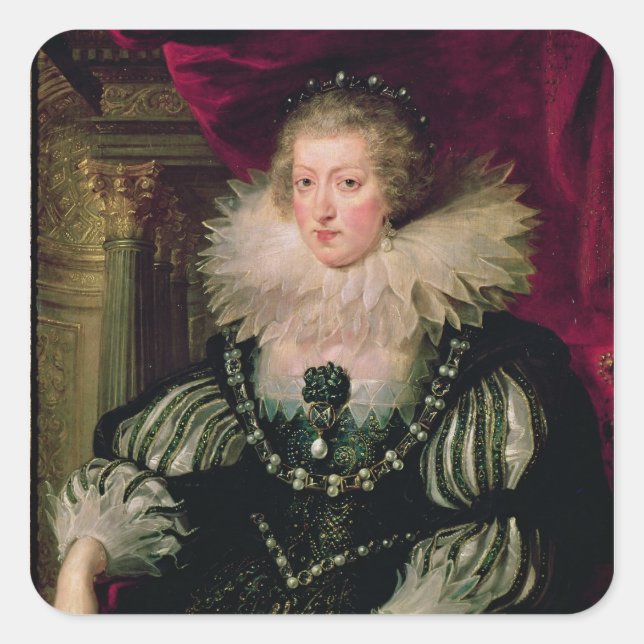 Portrait of Anne of Austria  Infanta of Spain Square Sticker (Front)