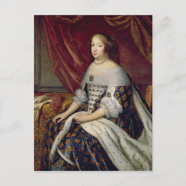Portrait of Anne of Austria  Queen of France Postcard (Front)
