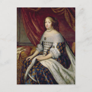 Portrait of Anne of Austria  Queen of France Postcard