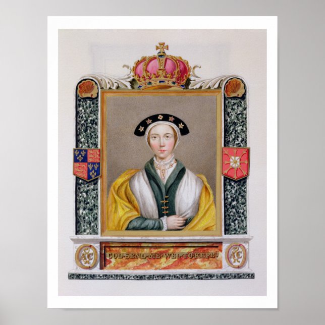 Portrait of Anne of Cleves (1515-57) 4th Queen of Poster (Front)