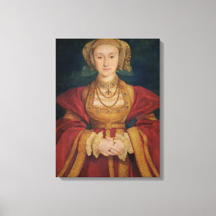 Portrait of Anne of Cleves 1539 Canvas Print