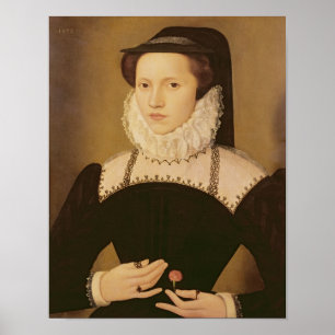 Portrait of Anne Waltham, 1572 Poster