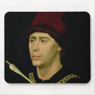 Portrait of Antoine bastard of Burgundy Mouse Mat