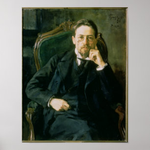 Portrait of Anton Pavlovich Chekhov, 1898 Poster