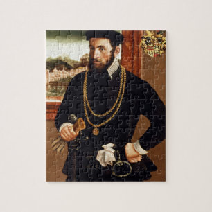 Portrait of Anton Rummel von Liechtenan Jigsaw Puzzle