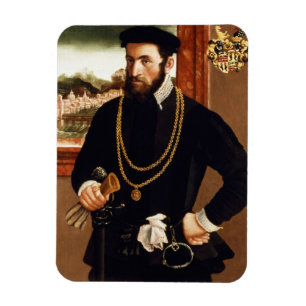 Portrait of Anton Rummel von Liechtenan Magnet