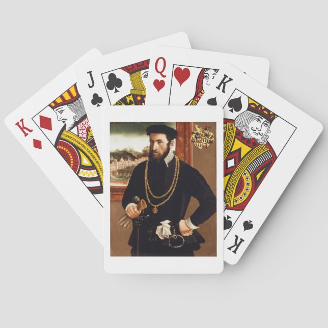 Portrait of Anton Rummel von Liechtenan Playing Cards (Back)