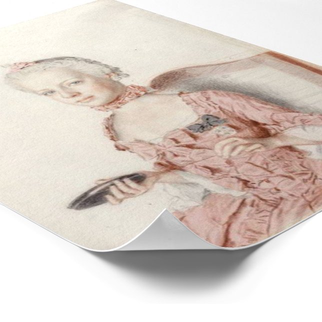 Portrait of Archduchess Maria Antonia of Austria Poster (Corner)