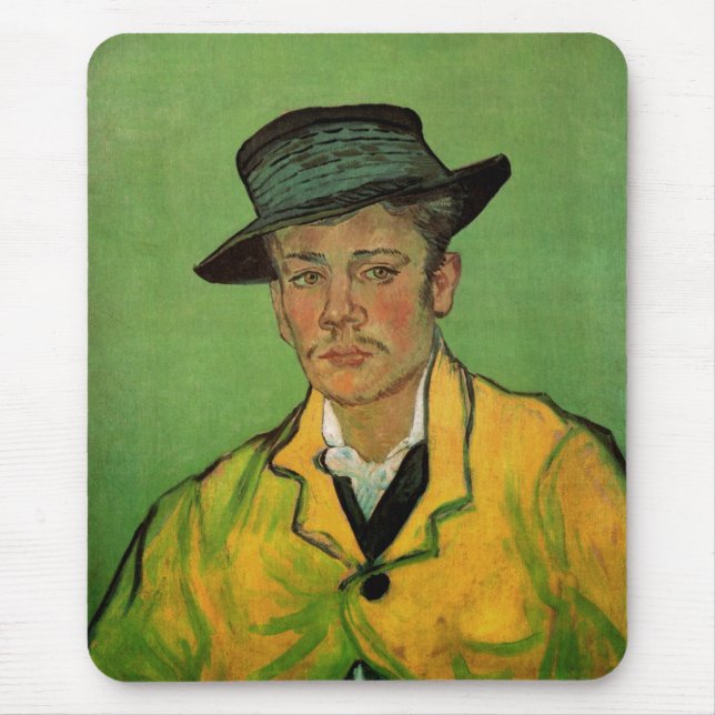 Portrait of Armand Roulin by Vincent van Gogh Mouse Mat (Front)