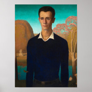 Portrait of Arnold Pyle, 1930 by Grant Wood Poster