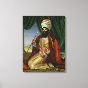 Portrait of Asker-Khan, Ambassador of Persia Canvas Print