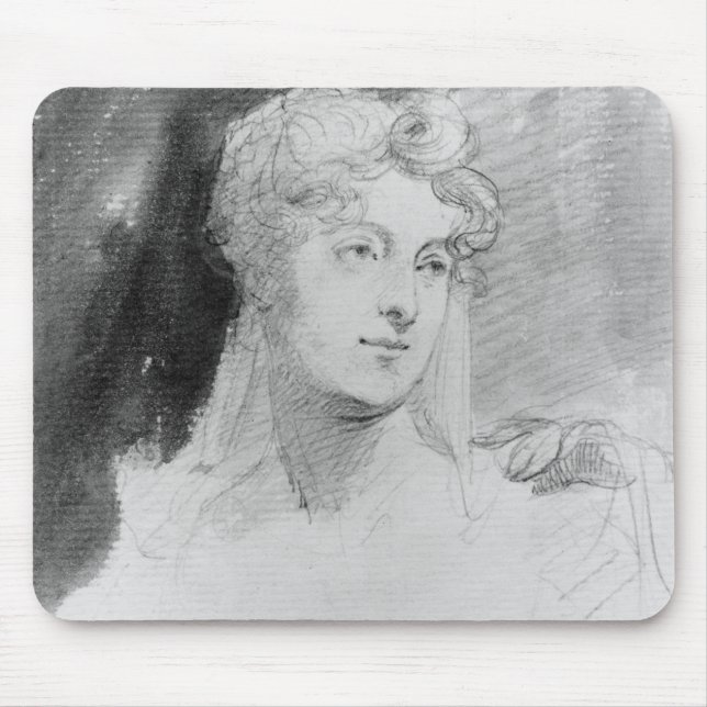Portrait of Augusta Leigh Mouse Mat (Front)