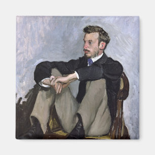 Portrait of Auguste Renoir , 1867 Magnet