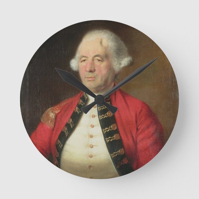 Portrait of Augustin Prevost (1723-86) in Uniform Round Clock (Front)