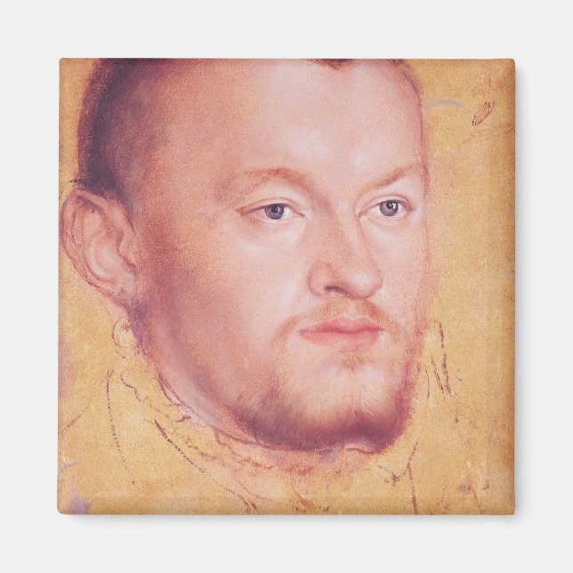 Portrait of Augustus I  Elector of Saxony Magnet (Front)