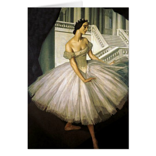 Portrait of Ballerina Anna Pavolva Card