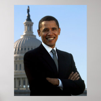 Portrait of Barack Obama Poster