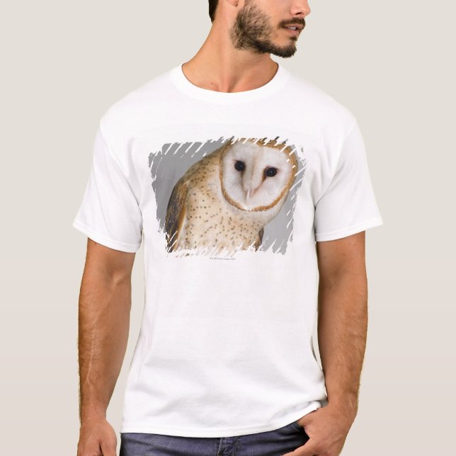 Portrait of barn owl (Tyto alba). T-Shirt (Front)