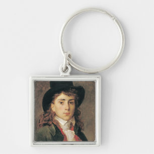 Portrait of Baron Antoine Jean Gros  Aged 20 Key Ring