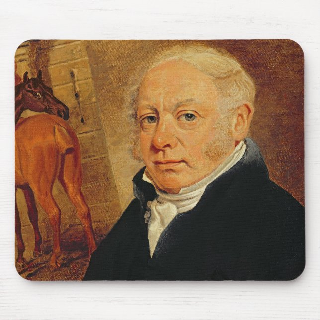 Portrait of Ben Marshall (1767-1835) (oil on canva Mouse Mat (Front)