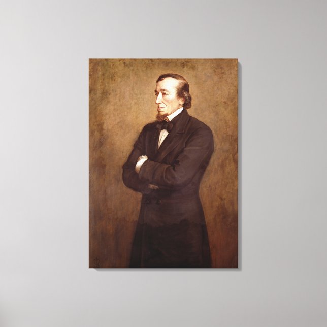 Portrait of Benjamin Disraeli Canvas Print (Front)