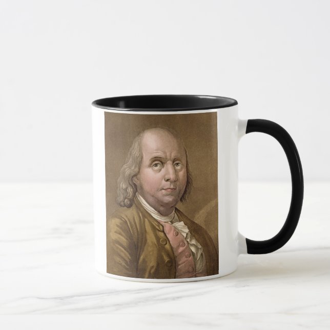 Portrait of Benjamin Franklin (1706-90), from 'Le Mug (Right)