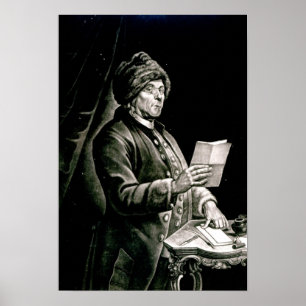 Portrait of Benjamin Franklin, 1777 Poster
