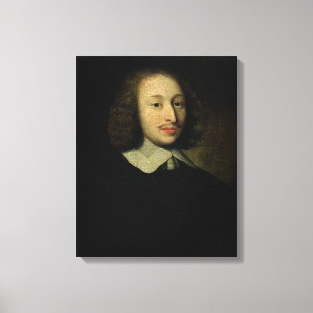 Portrait of Blaise Pascal Canvas Print (Front)