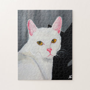 Portrait of Blanca Painting by Alfred Fox Jigsaw Puzzle