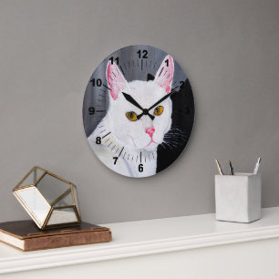 Portrait of Blanca Painting by Alfred Fox Large Clock