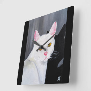 Portrait of Blanca Painting by Alfred Fox Square Wall Clock