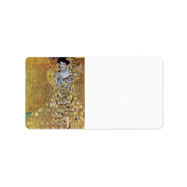 Portrait of Block-Bauer 2 by Gustav Klimt Label (Front)