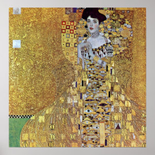 Portrait of Block-Bauer 2 by Gustav Klimt Poster